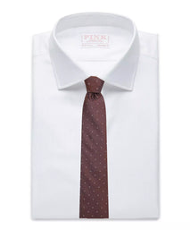 Brown Micro Dot Silk Tie