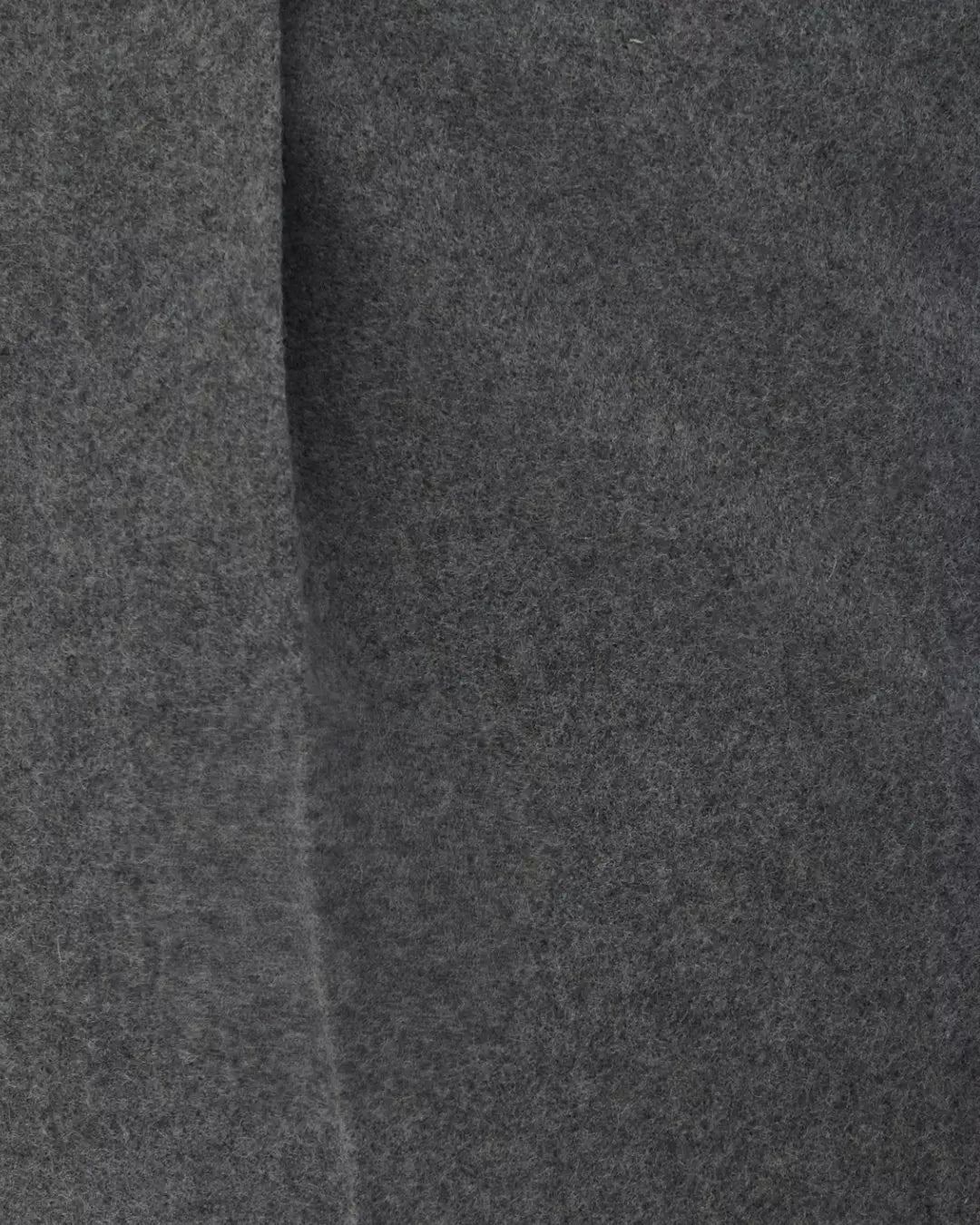 Grey Tailored Fit Merino Wool Pleated Trousers