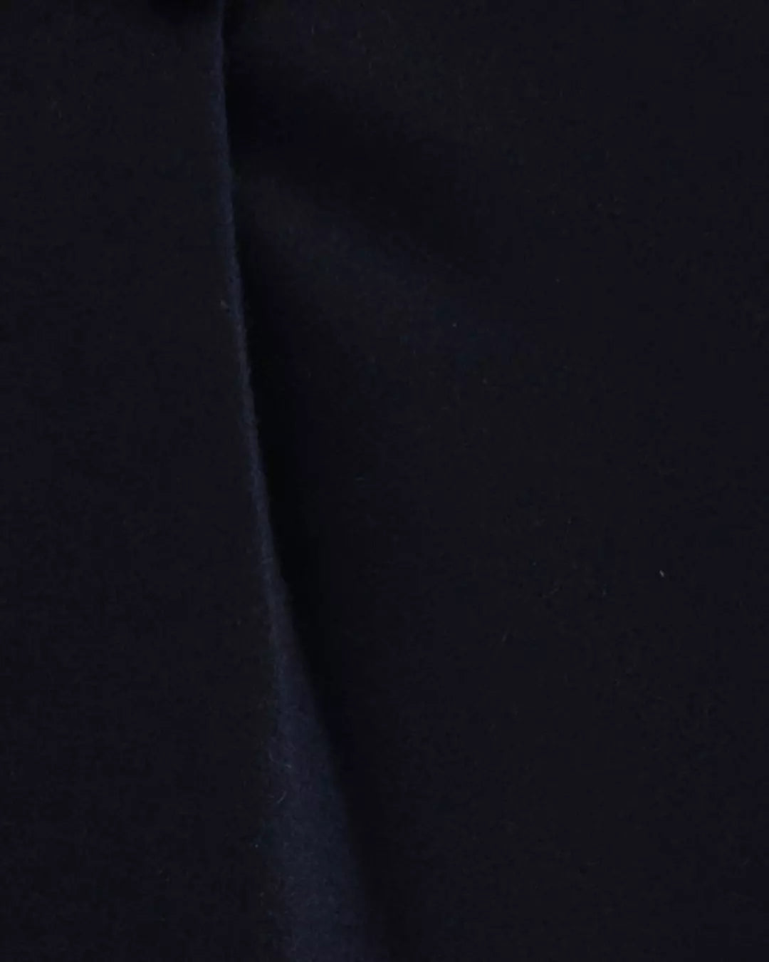 Navy Blue Tailored Fit Merino Wool Pleated Trousers
