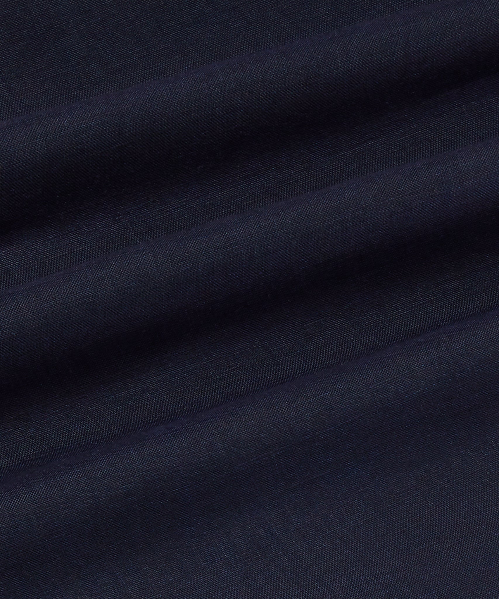 Navy Classic Fit Essential Linen Formal Shirt