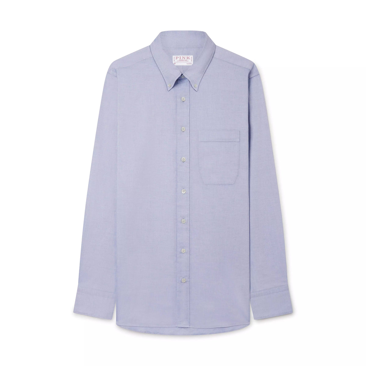 Pale Blue Classic Fit Smart Casual Button Down Fine Oxford Shirt
